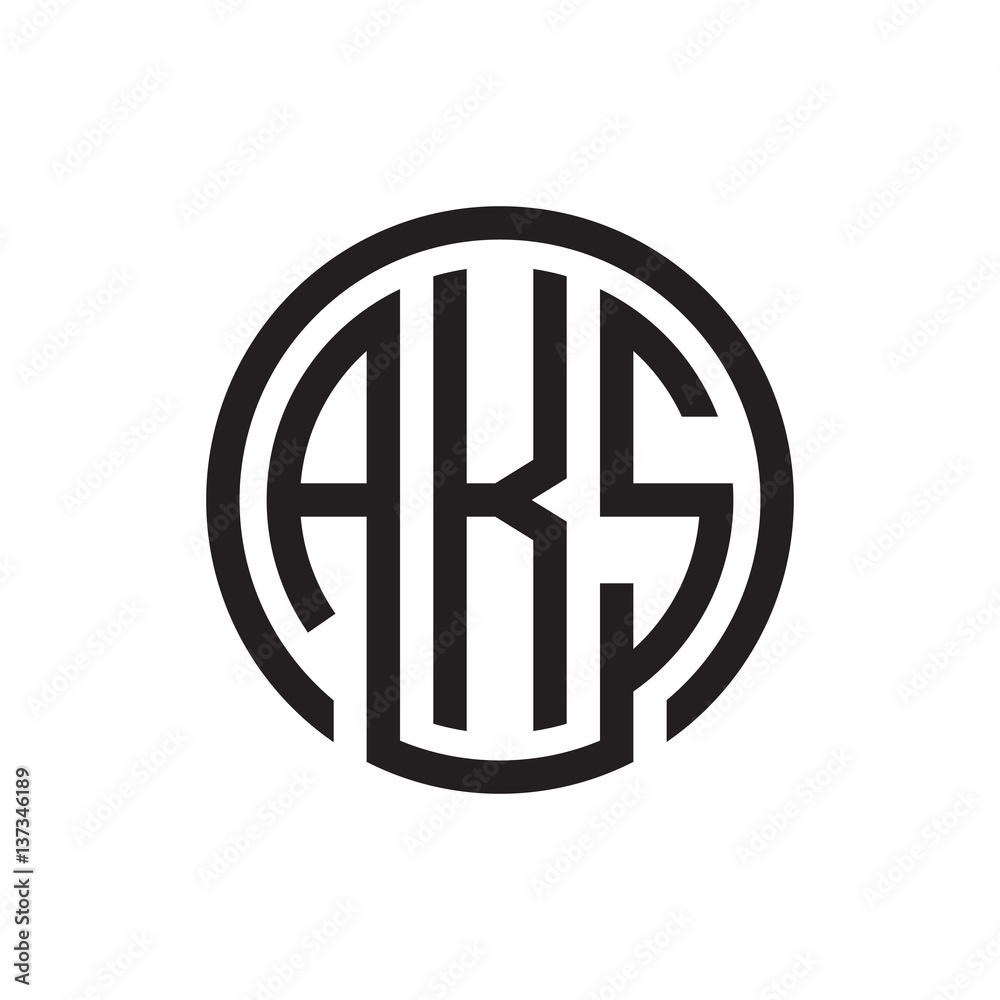 initial three letter logo circle black initial three letter logo circle black