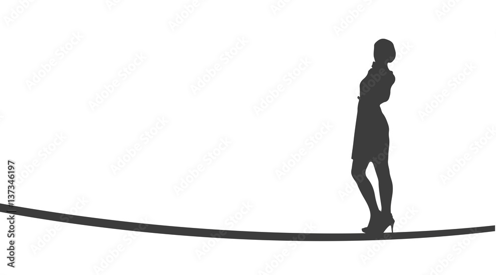 Geschäftsfrau in Pose | Silhouette Geschäftsfrau in Pose | Silhouette