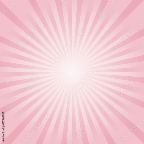 Abstract background. Soft light Pink Beige rays background. Vector 