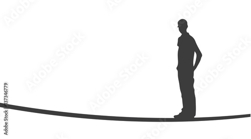 Junger Mann | Silhouette