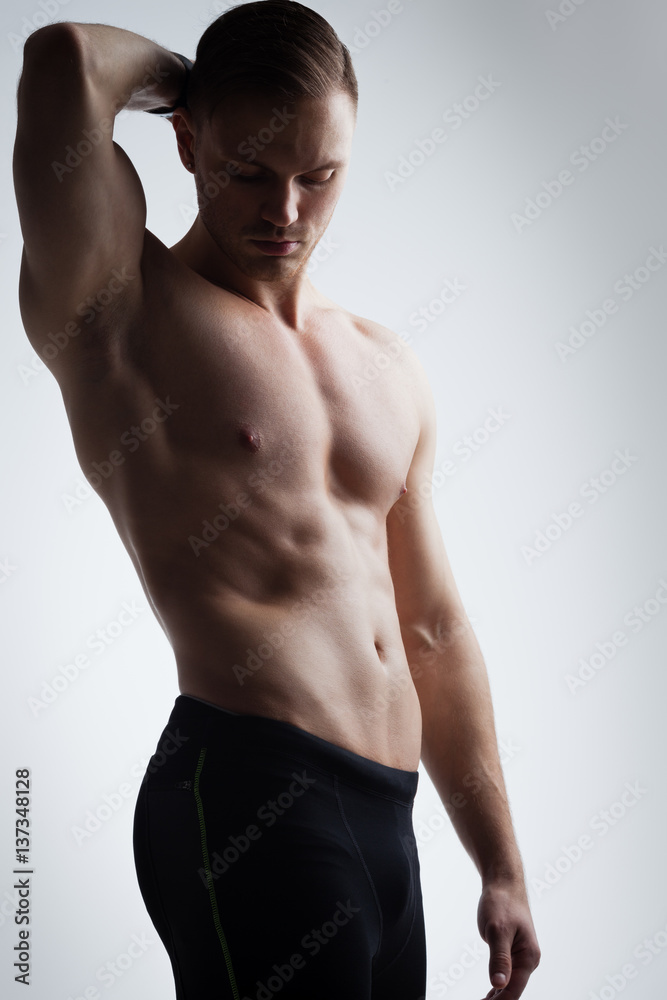 athletic man posing