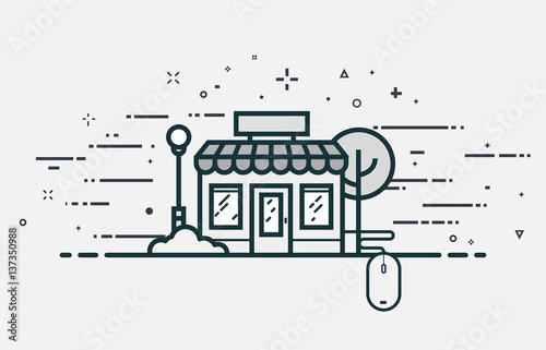 Online store illustration