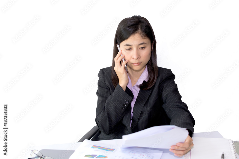Portrait of young beautiful asian business woman in black suit Portrait of young beautiful asian business woman in black suit