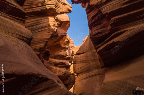 In the Lower Antelope Canyon, Navajo Reservation, near Page,Arizona,Usa