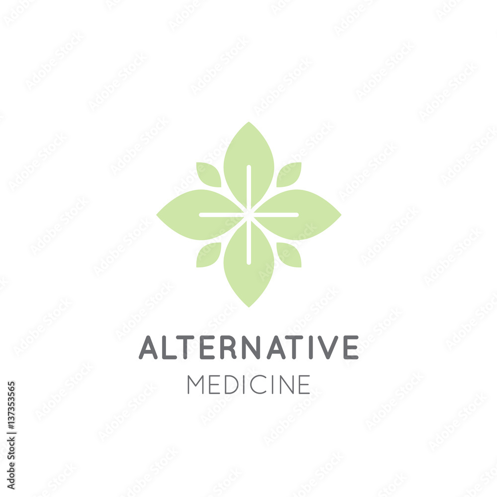 Vector Icon Style Logo Sign of Alternative Medicine. IV Vitamin Therapy, Anti-Aging, Wellness, Ayurveda, Chinese Medicine. Holistic centre. Green Energy Mandala Vector Icon Style Logo Sign of Alternative Medicine. IV Vitamin Therapy, Anti-Aging, Wellness, Ayurveda, Chinese Medicine. Holistic centre. Green Energy Mandala