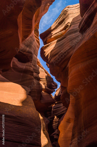 In the Lower Antelope Canyon, Navajo Reservation, near Page,Arizona,Usa