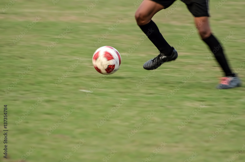 Fototapeta premium Boys playing soccer