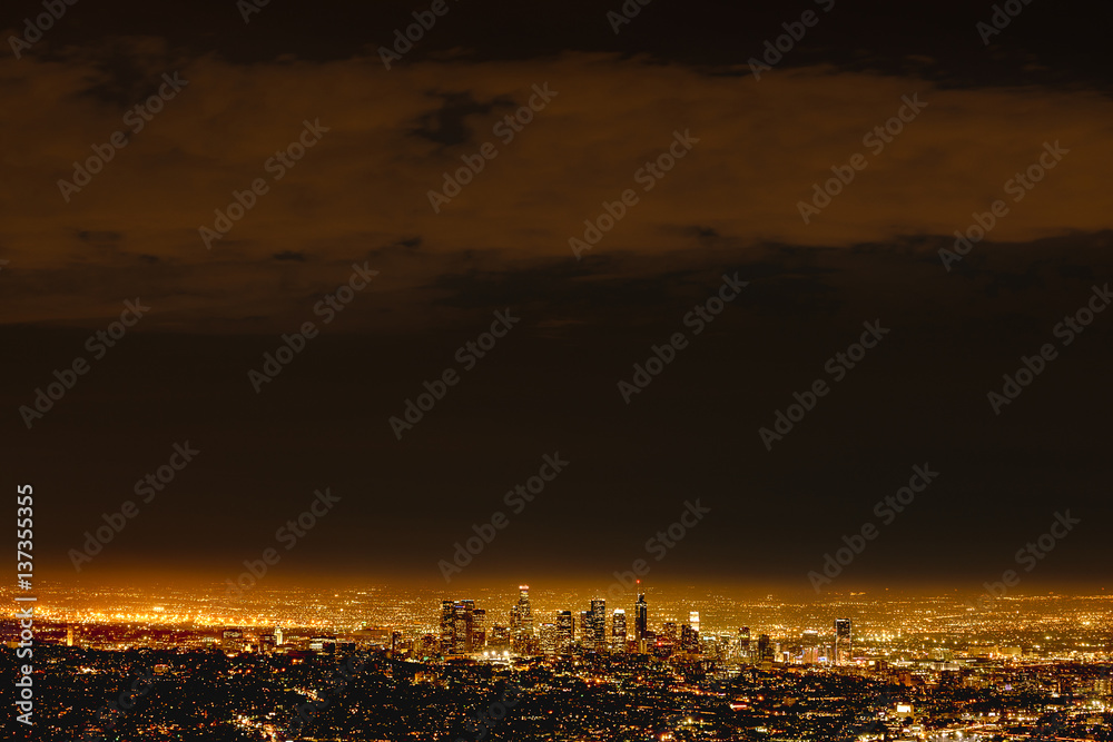 Aerial view of illuminated cityscape at night Aerial view of illuminated cityscape at night