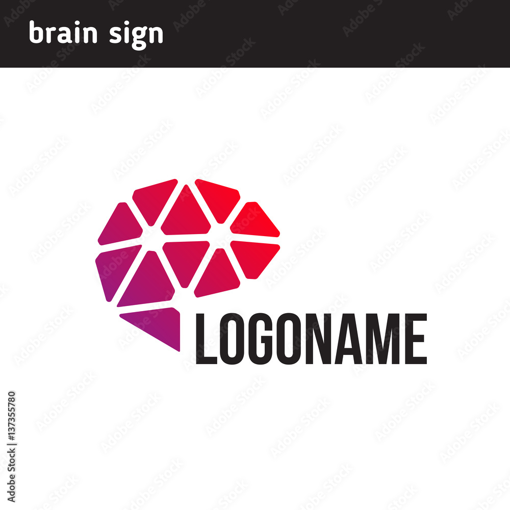 Communications logo in the brain