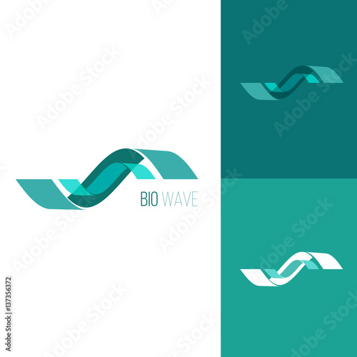 Icon or logo template for medicine, science, laboratory,. Mockup symbol for corporate branding identity. Technology label inspiration for advertising, business, web design. Vector illustration.