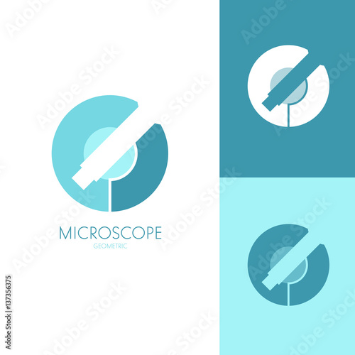 Icon or logo template for medicine, science, laboratory,. Mockup symbol for corporate branding identity. Technology label inspiration for advertising, business, web design. Vector illustration.