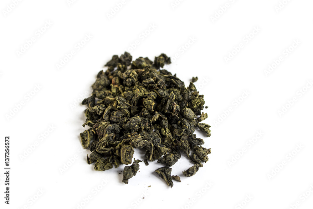 Milk oolong green tea isolated on white background Stock Photo Adobe