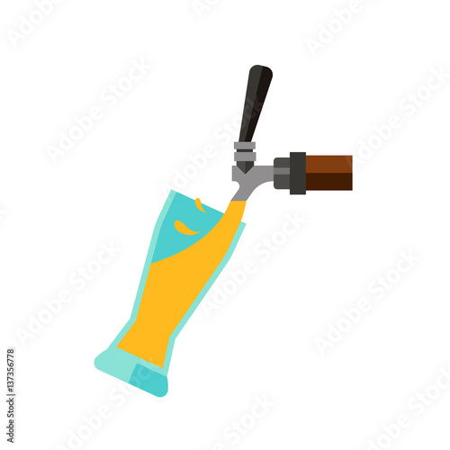 Beer tap with glass icon
