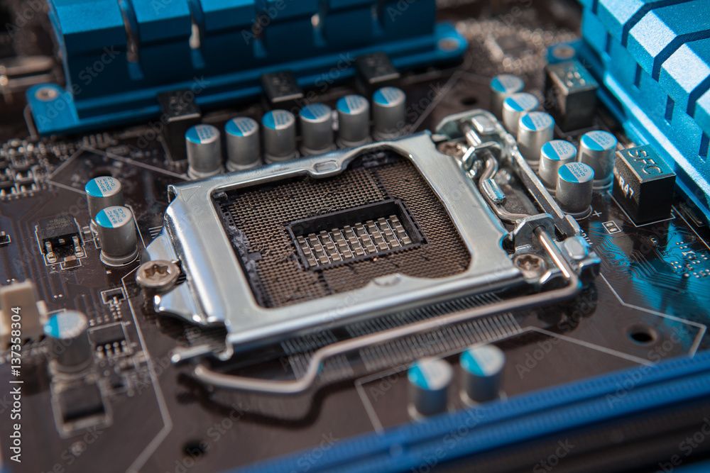 Broken motherboard socket, the processor slot Broken motherboard socket, the processor slot