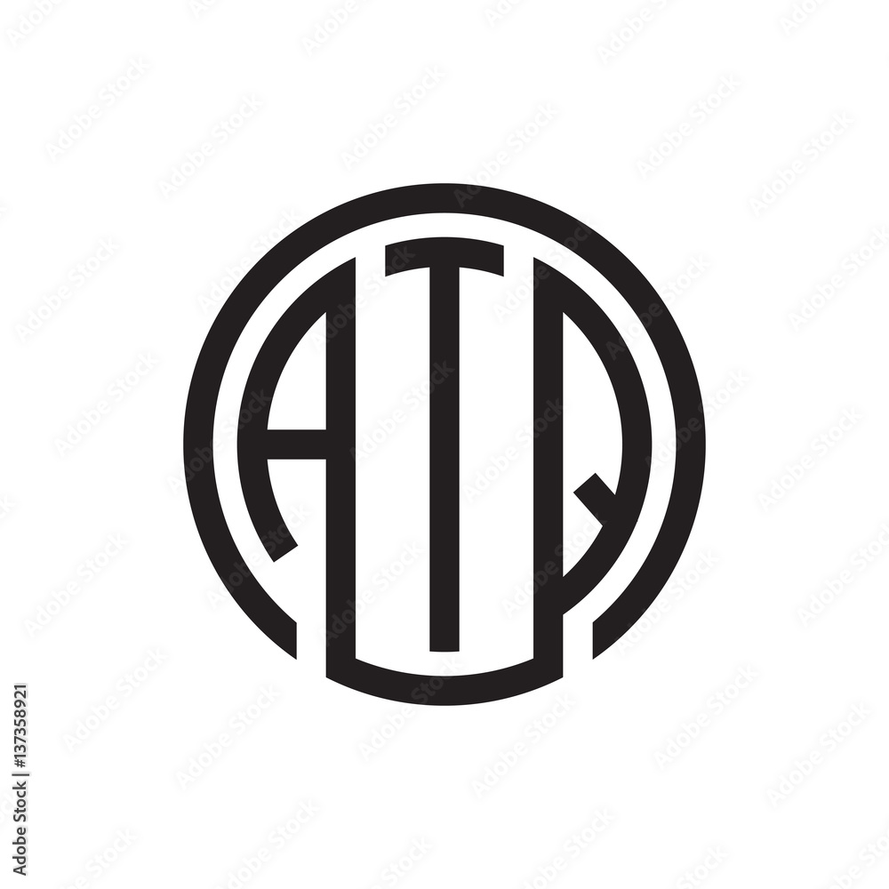 initial three letter logo circle black initial three letter logo circle black