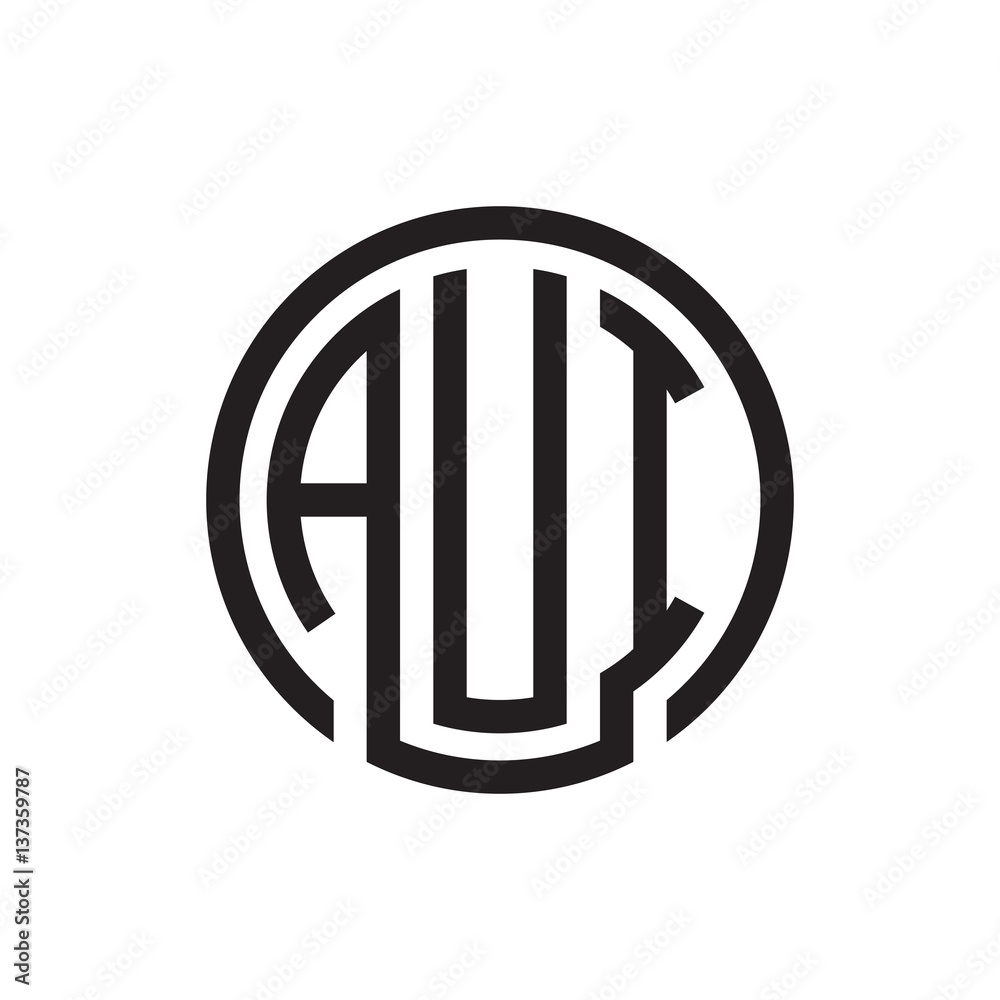 initial three letter logo circle black initial three letter logo circle black