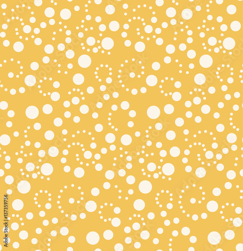 Yellow Seamless pattern, polka dot fabric, wallpaper 