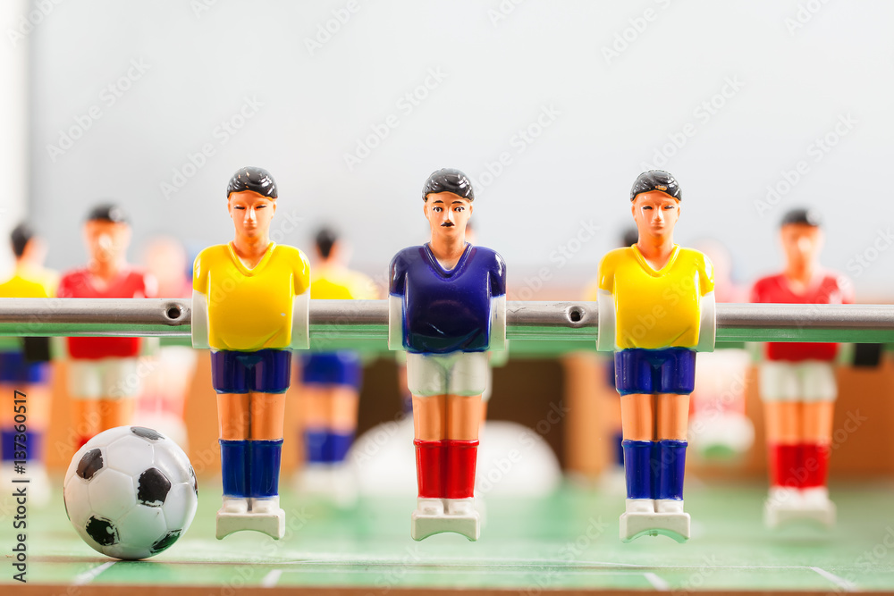 foosball table soccer . football players sport teame foosball table soccer . football players sport teame