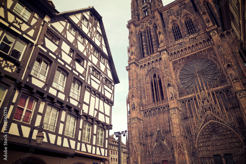 Strasbourg cathedral view