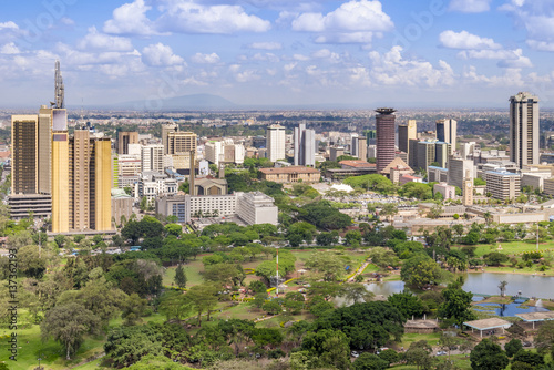 Nairobi cityscape - capital city of Kenya