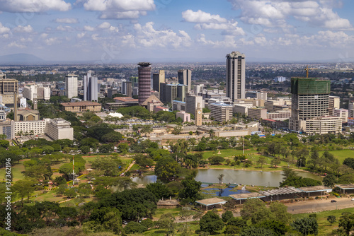 Wallpaper Mural Nairobi cityscape - capital city of Kenya Torontodigital.ca