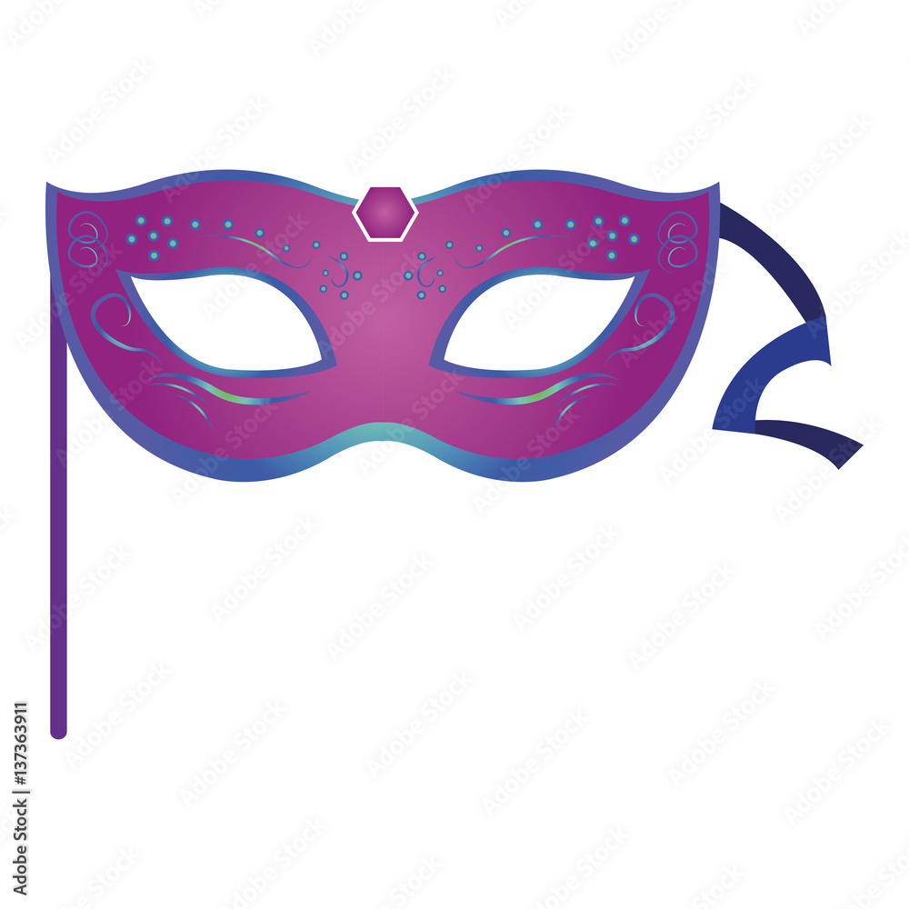 Isolated carnival mask on a white background, Vector illustration Isolated carnival mask on a white background, Vector illustration