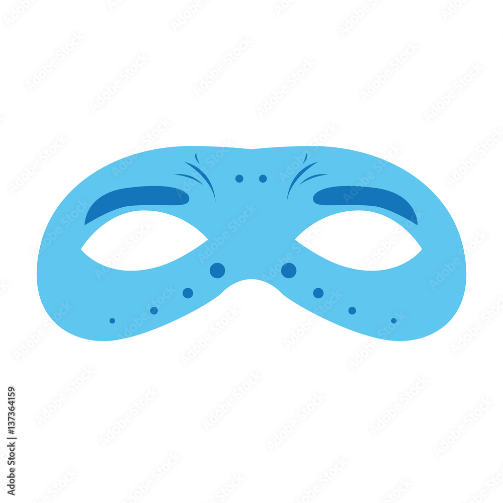 Isolated carnival mask on a white background, Vector illustration Isolated carnival mask on a white background, Vector illustration