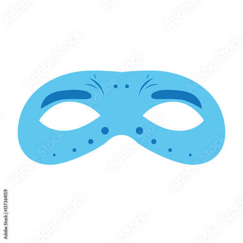 Isolated carnival mask on a white background, Vector illustration