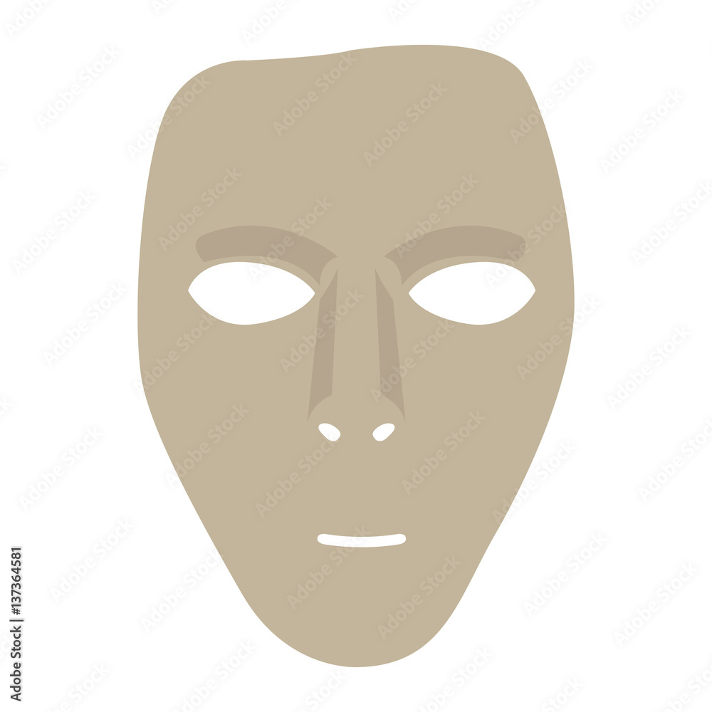 Isolated carnival mask on a white background, Vector illustration Isolated carnival mask on a white background, Vector illustration