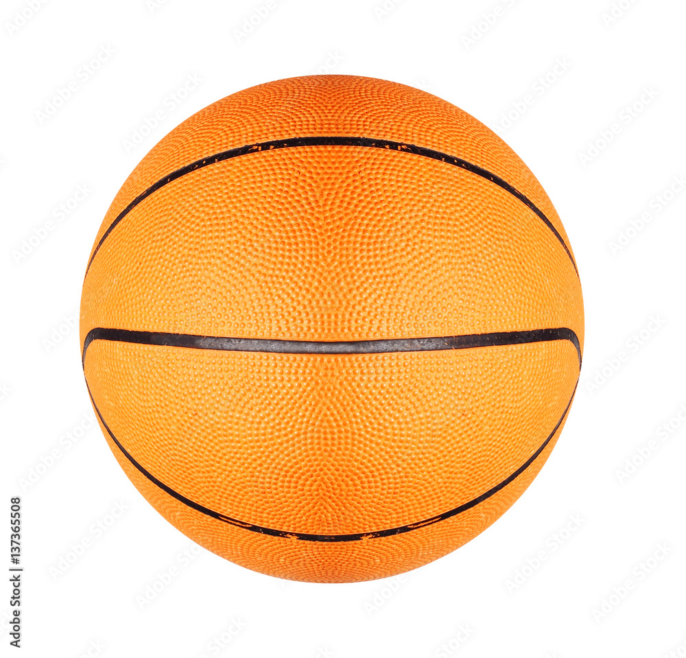 Obraz premium Orange basketball ball isolated on white