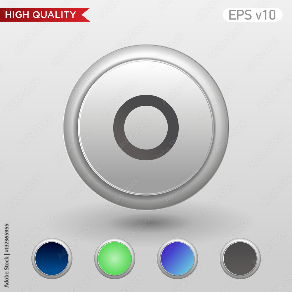 Circle icon. Button with circle icon. Modern UI vector. Circle icon. Button with circle icon. Modern UI vector.