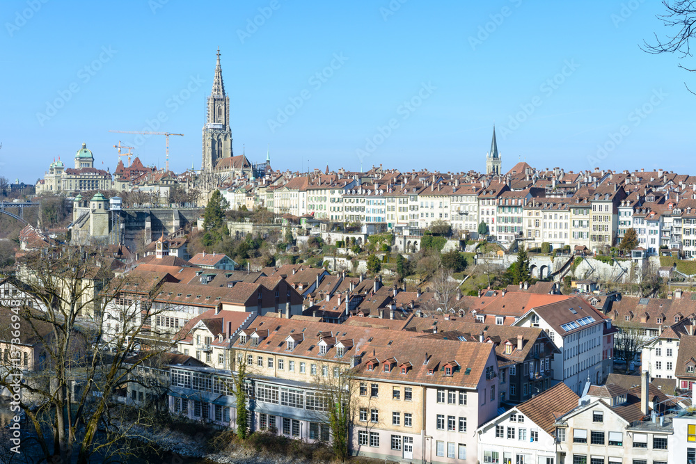Bern sie Hauptstadt mit blauem Himmel - Skyline
