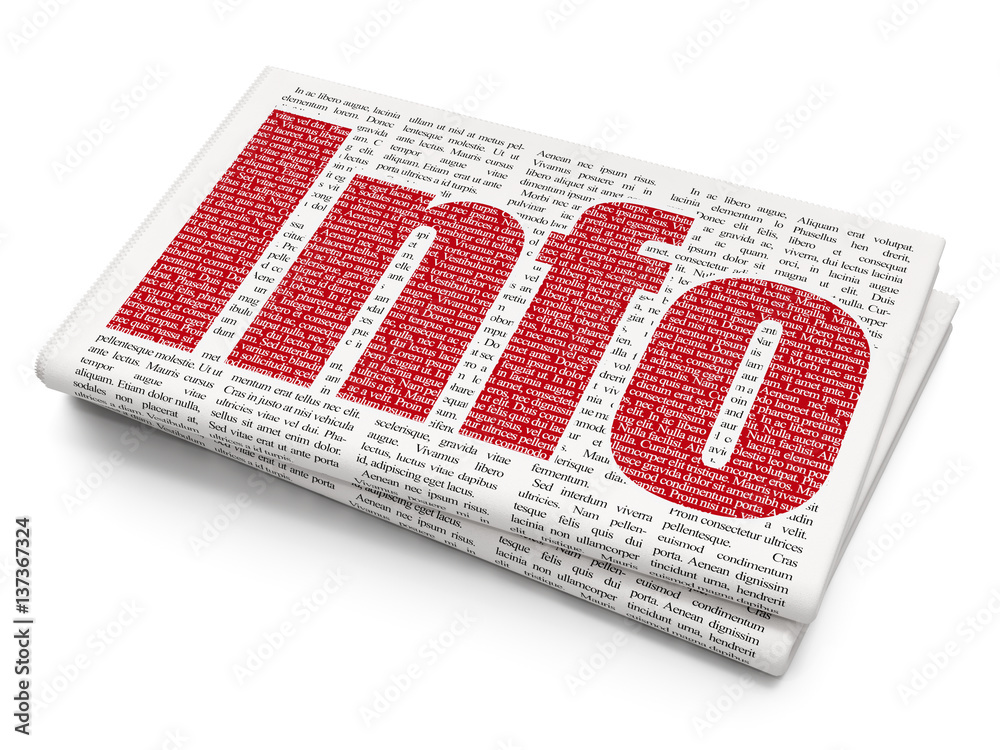 Information concept Info on Newspaper background StockIllustration