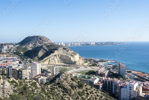 View from Santa Barbara castle on Alicante, Costa Blanca, Valencia, Spain © serg_did