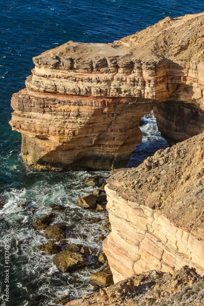 Fototapeta premium View of scenic natural bridge in Kalbarri National Park, Western Australia