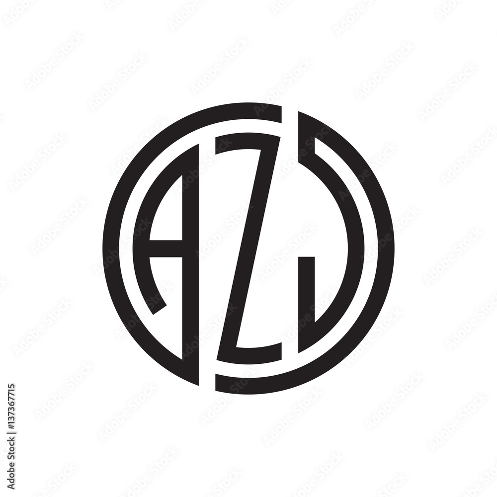 initial three letter logo circle black initial three letter logo circle black