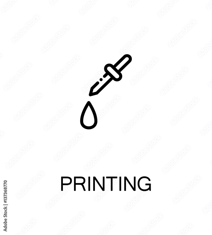 Printing flat icon Printing flat icon