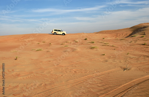 Fahrt in der Sandwüste