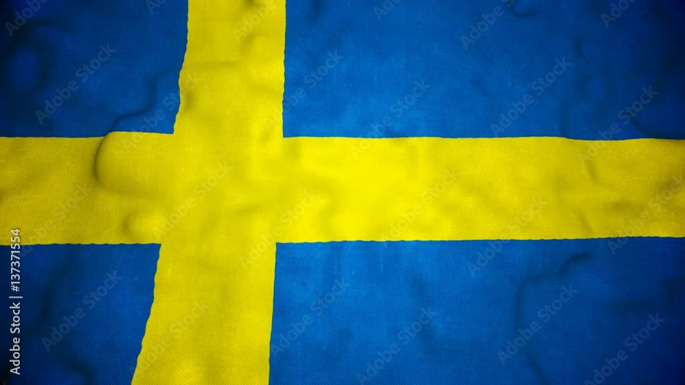 Swedish Flag Seamless Video Loop Swedish Flag Seamless Video Loop