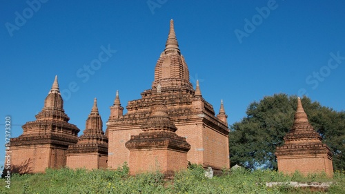 Many various types of stupas built in Bagan, Myanmar