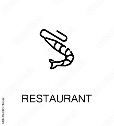 Restaurant flat icon