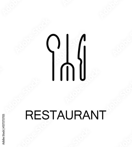 Restaurant flat icon