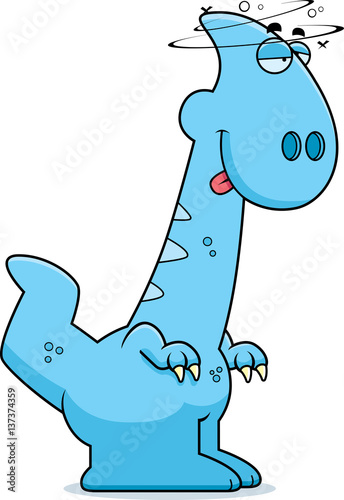 Drunk Cartoon Parasaurolophus