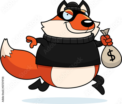 Cartoon Fox Burglar