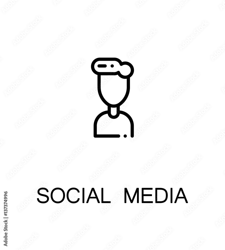 Social media icon. Social media icon.