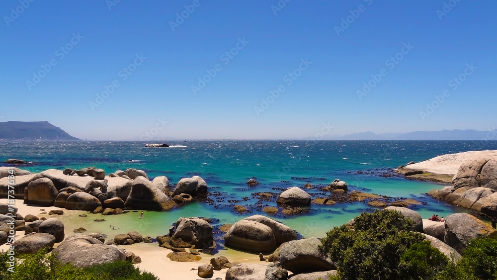 Beautiful rocky beach at Cape of Good Hope
