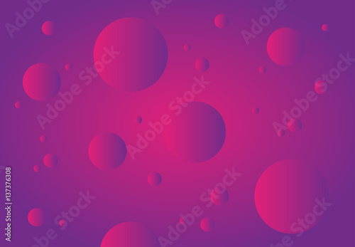 Purple abstract technology background. Gradient bubbles for web sites, user interfaces and applications. Vector illustration.