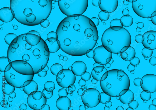 Abstract background from bubbles. Bubbles. Vector illustration.