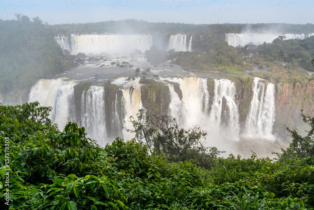 Brazilian Side of Iguazu Falls in Parana Province, Brazil Brazilian Side of Iguazu Falls in Parana Province, Brazil