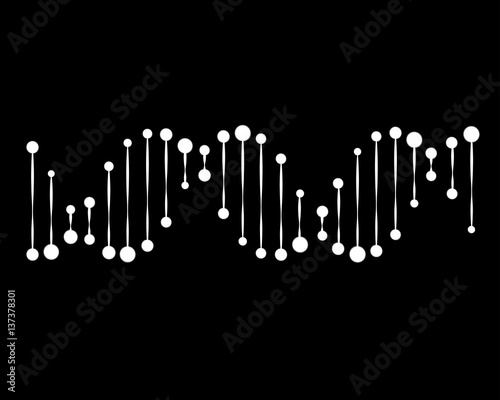 Molecular structure of DNA. DNA. Vector illustration.